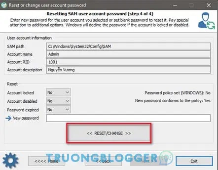 Hướng dẫn phá mật khẩu Windows bằng công cụ NHV Boot