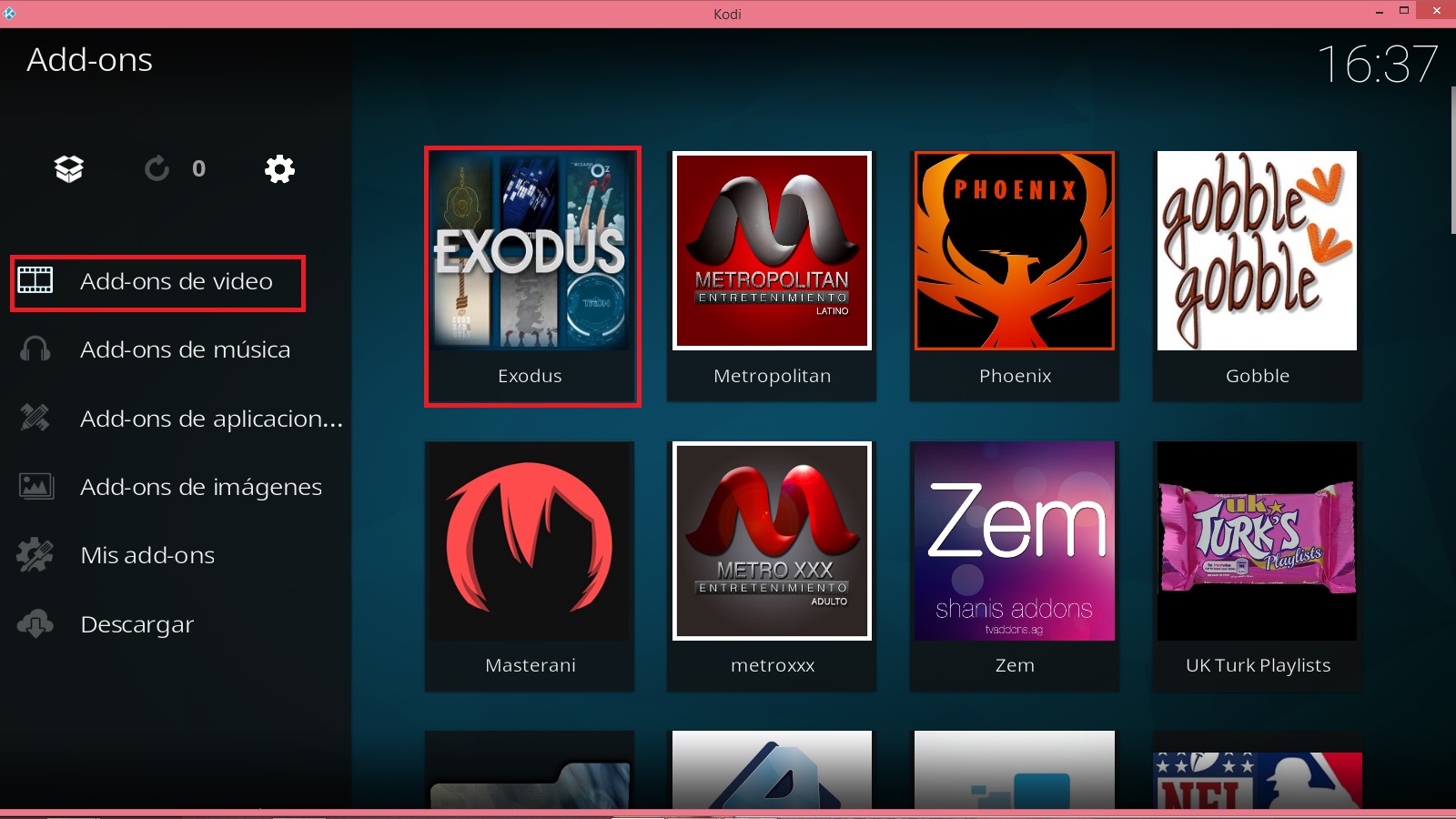 SOLO STREAMING GRATIS Addons EXODUS