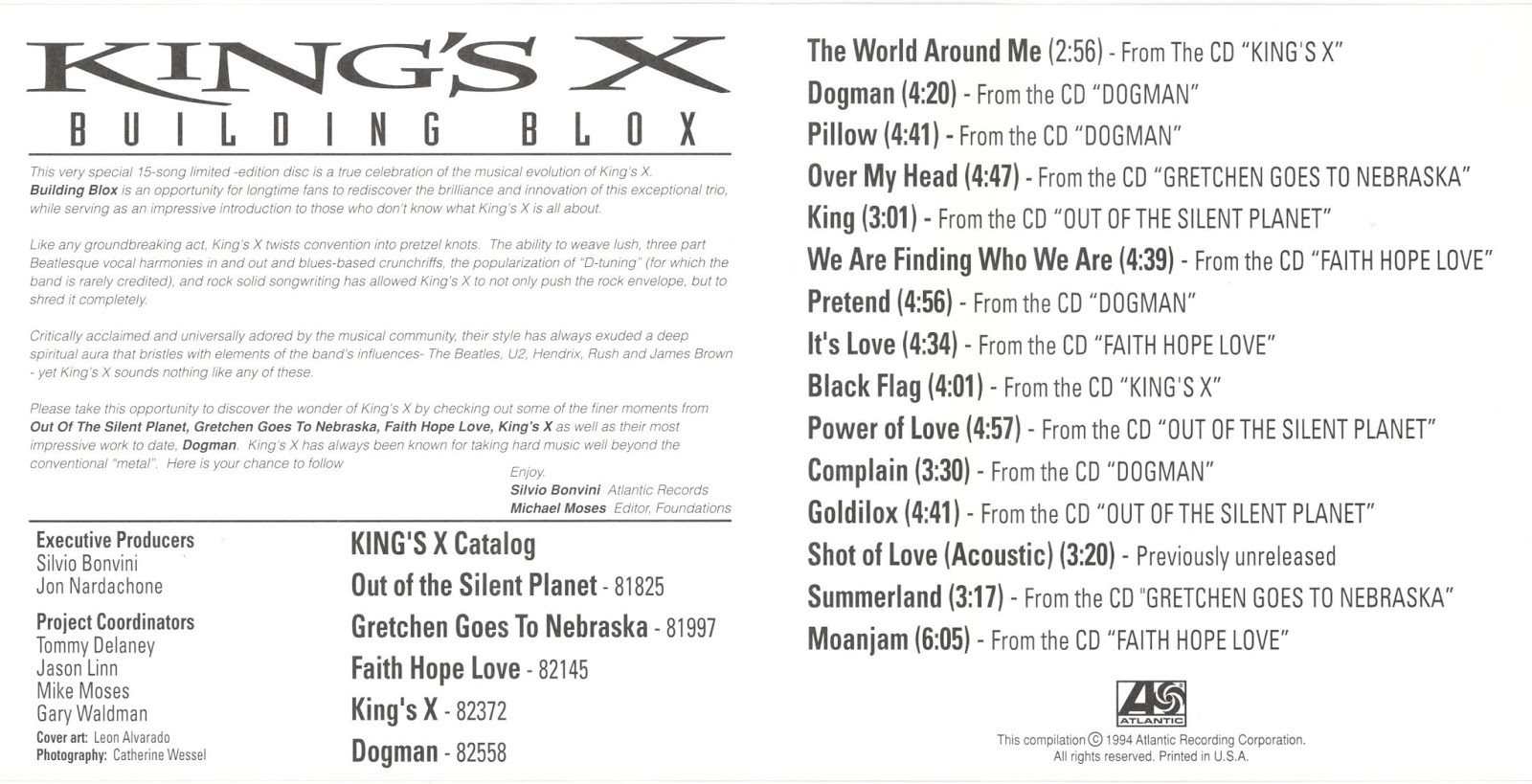 Rugged Music King's X "Building Blox"