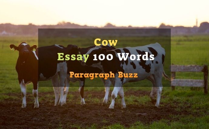 essay on cow 100 words