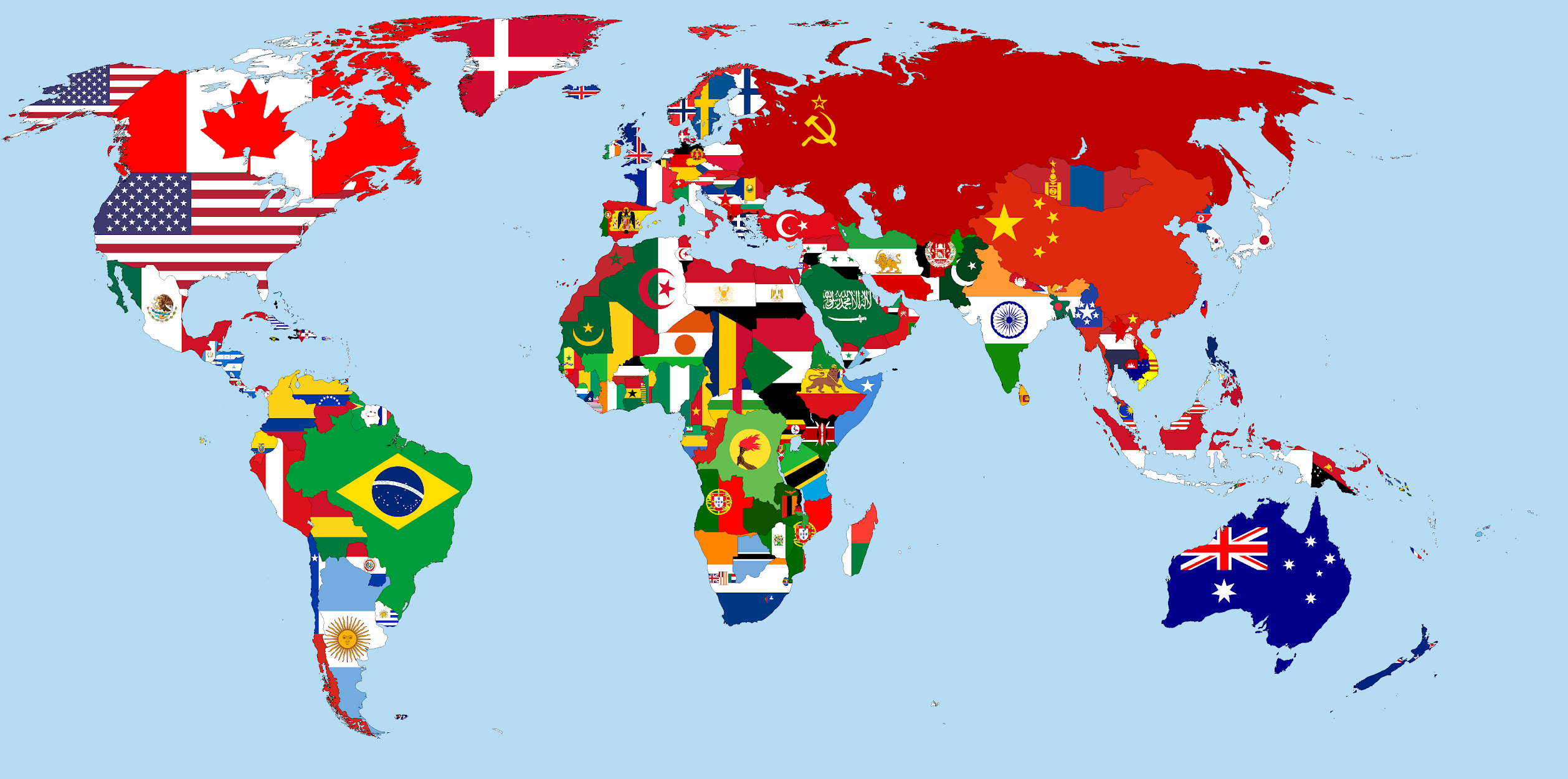 Карта мира 2022 со странами