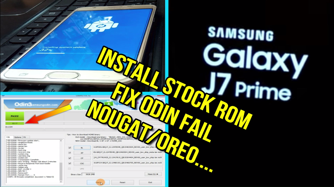 How To Flash Samsung Galaxy J7 Prime Oreo Stock Firmware