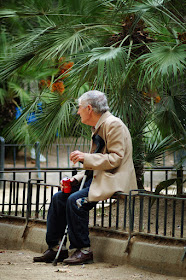 Lonely elders in poverty at Barcelona