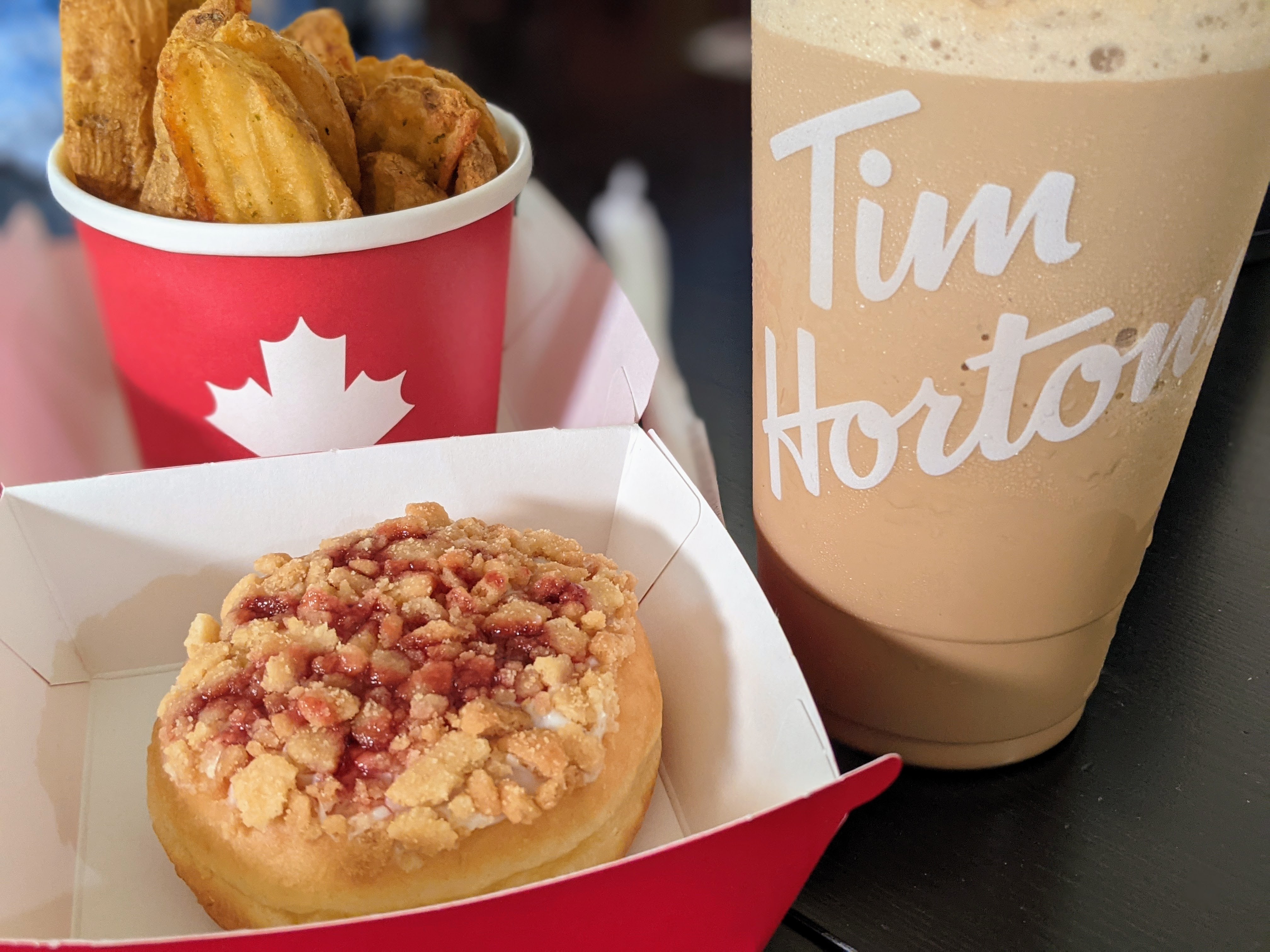 Smooch Food New York Cheesecake Dream Donut from Tim Hortons