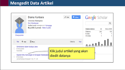 Cara Mengedit Artikel Makalan Google Scholar