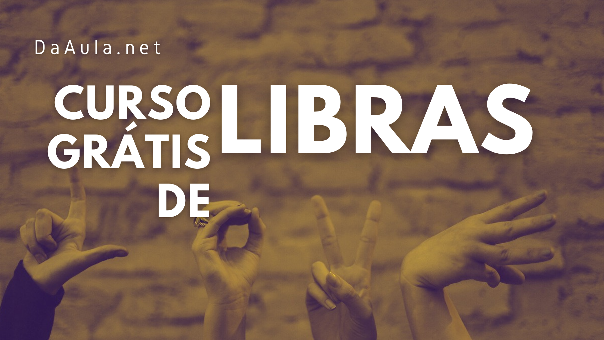 Curso online gratuito de LIBRAS