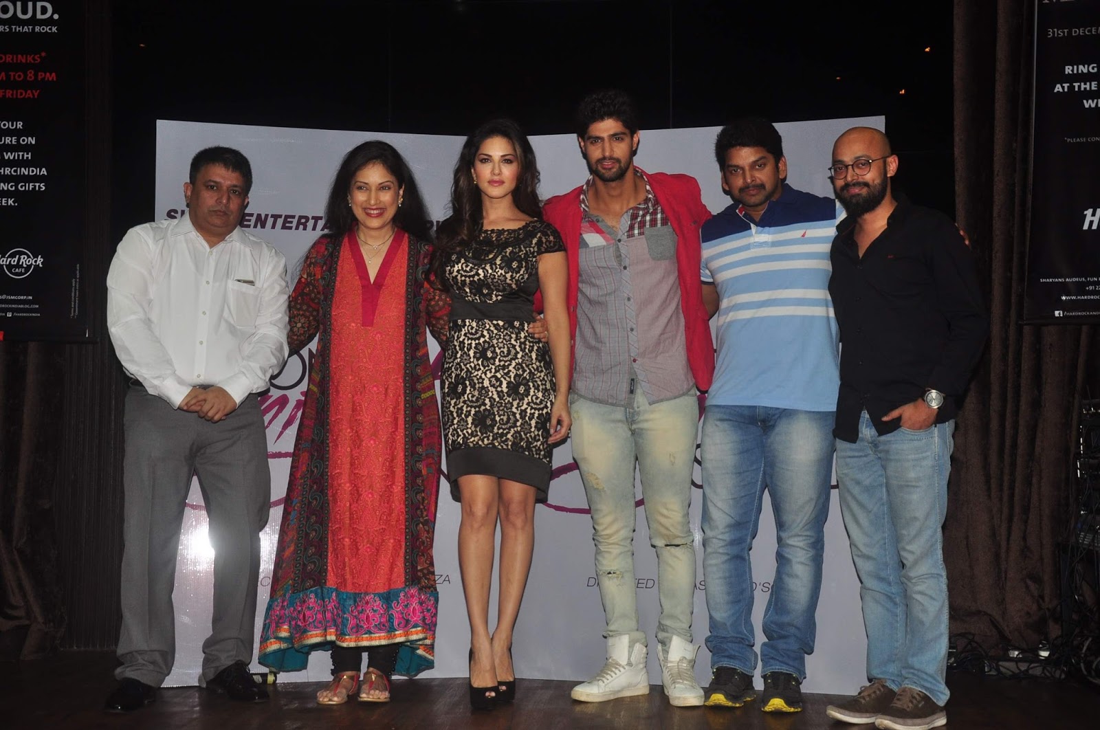 Sunny Leone Looks Hot At Film â€œOne Night Standâ€ Promotions in Mumbai
