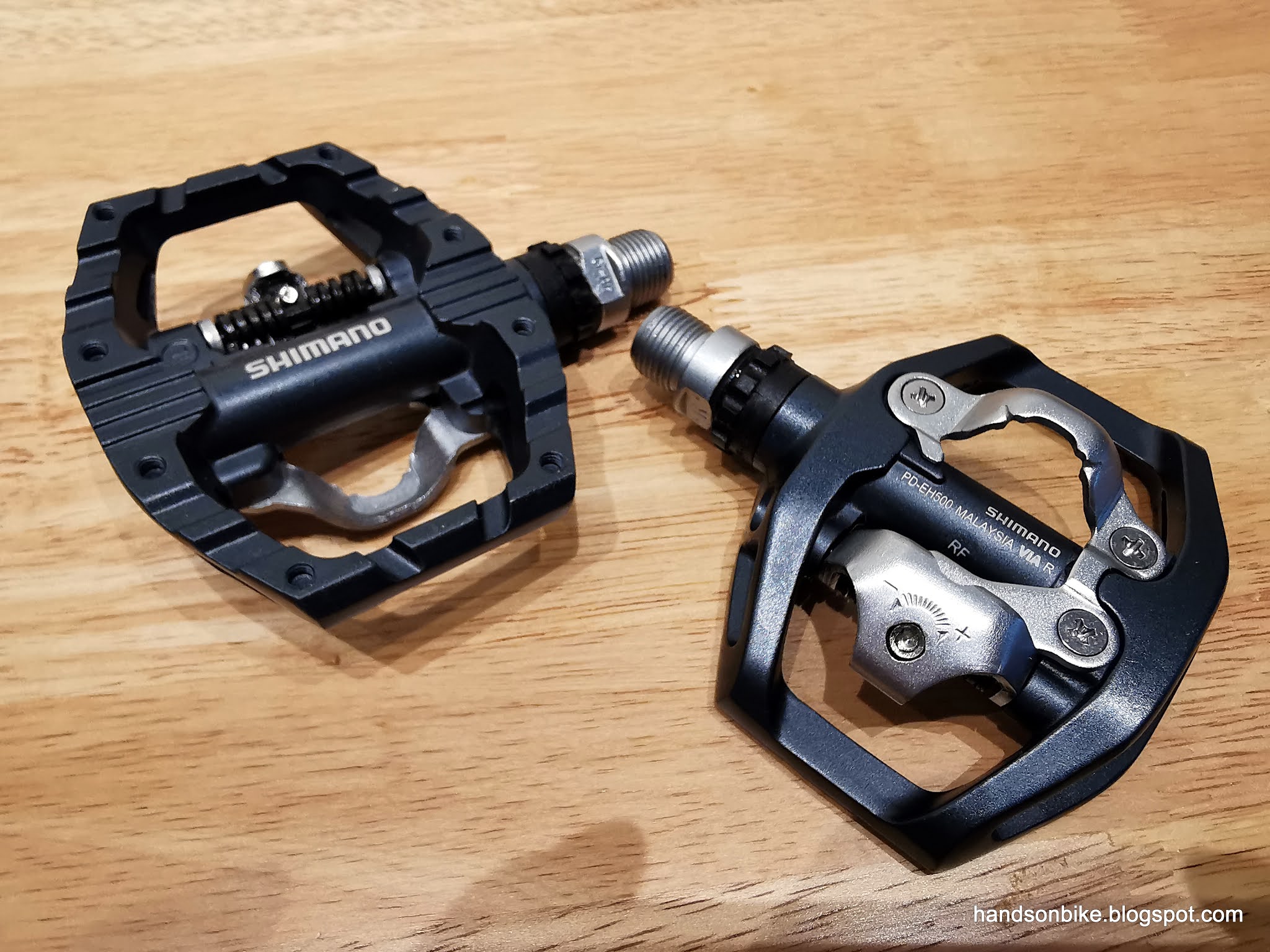 attent Mammoet Reserveren Hands On Bike: Shimano Dual-Sided SPD/Flat Pedals: PD-A530 vs PD-EH500