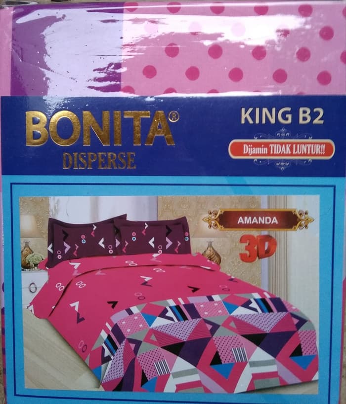 HARGA BEDCOVER BONITA AMANDA 180X200 I WONGPASAR GROSIR MALANG - WONGPASAR
