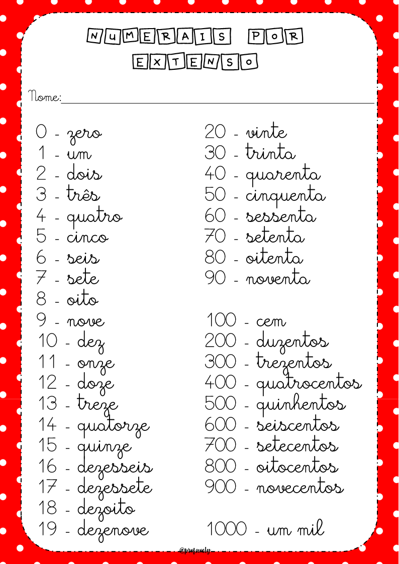 Escrita por extenso