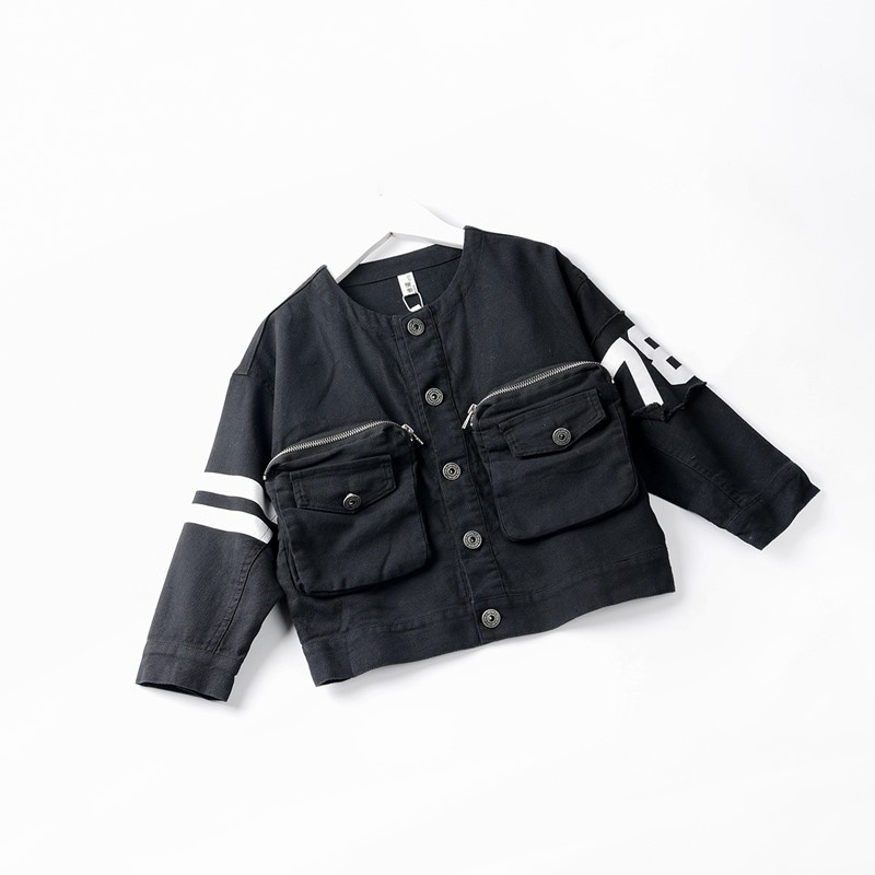 Áo Khoác Bé Trai Khaki Tay Dài Có Túi - BCOBI 157406 4 5 91