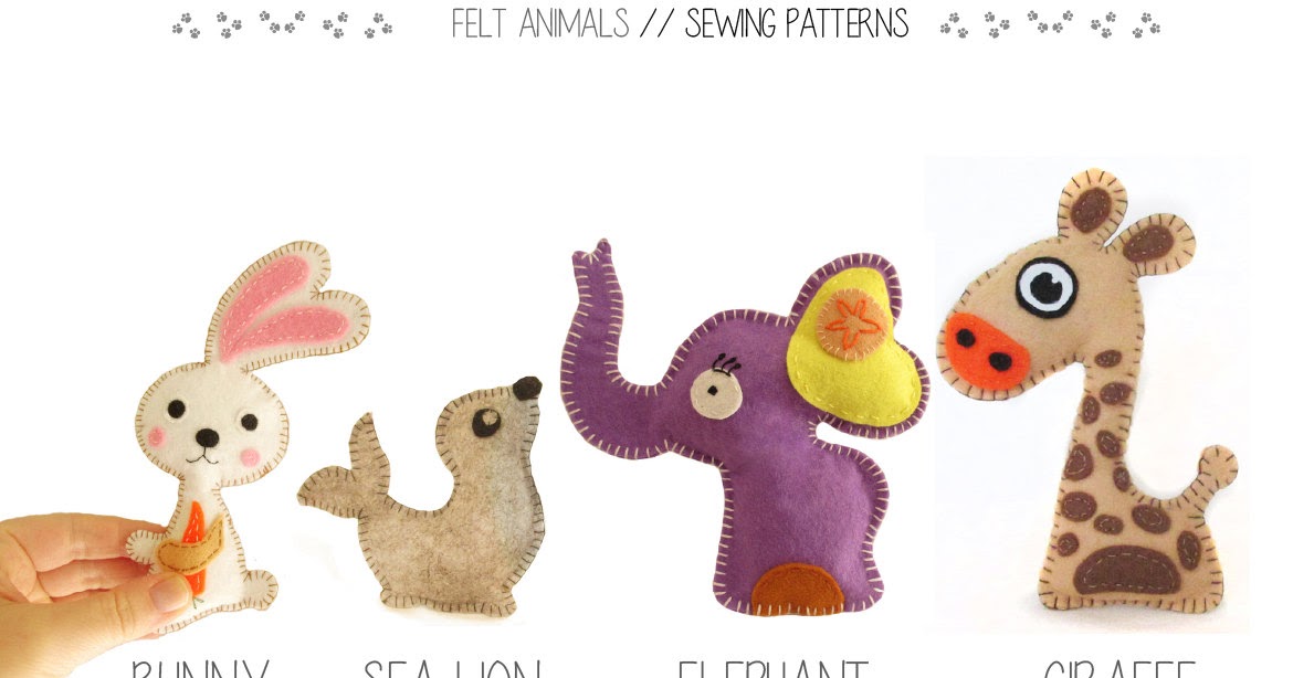 felt animal sewing patterns