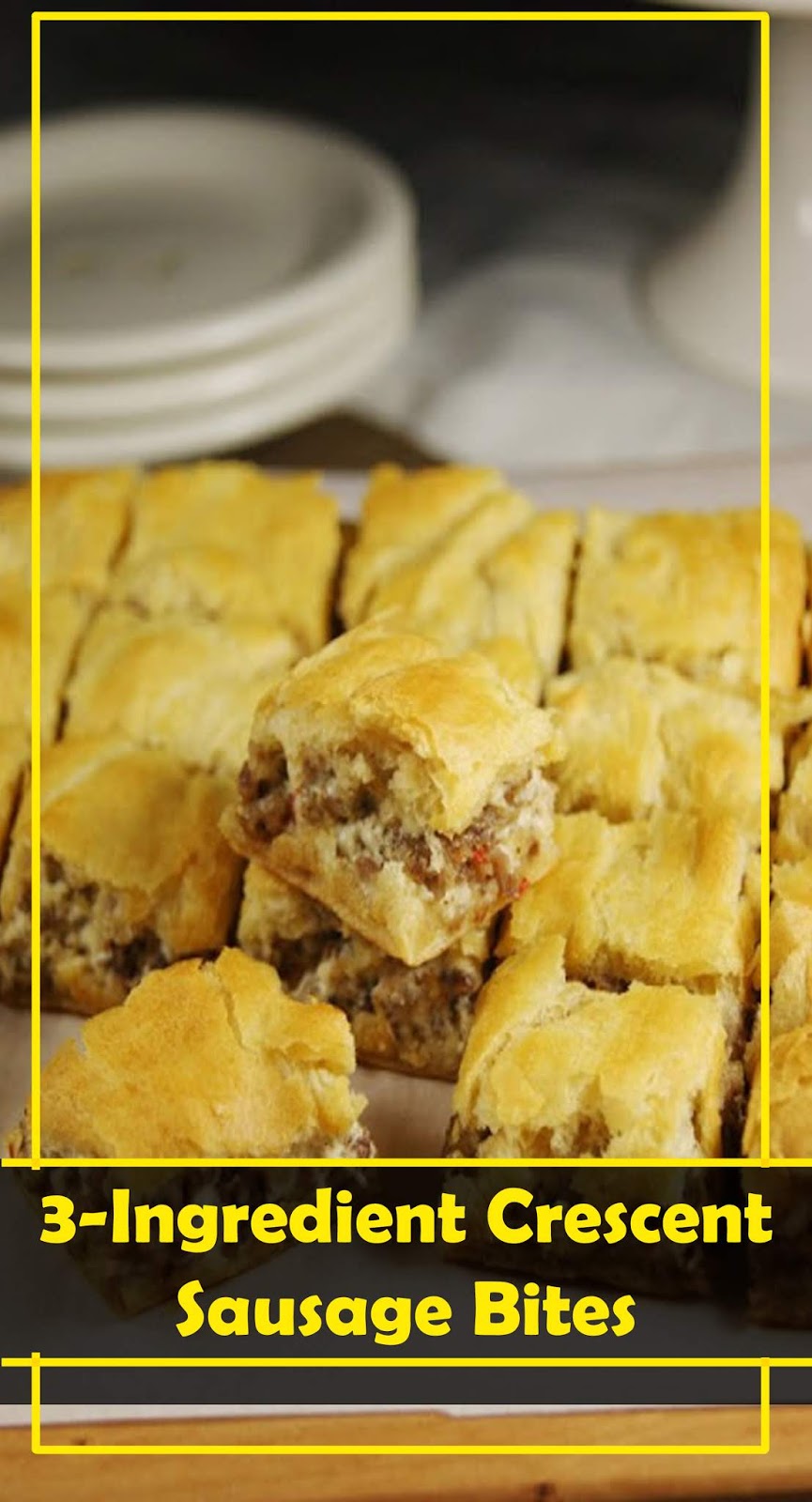 THE BEST 3Ingredient Crescent Sausage Bites Healthyrecipes04