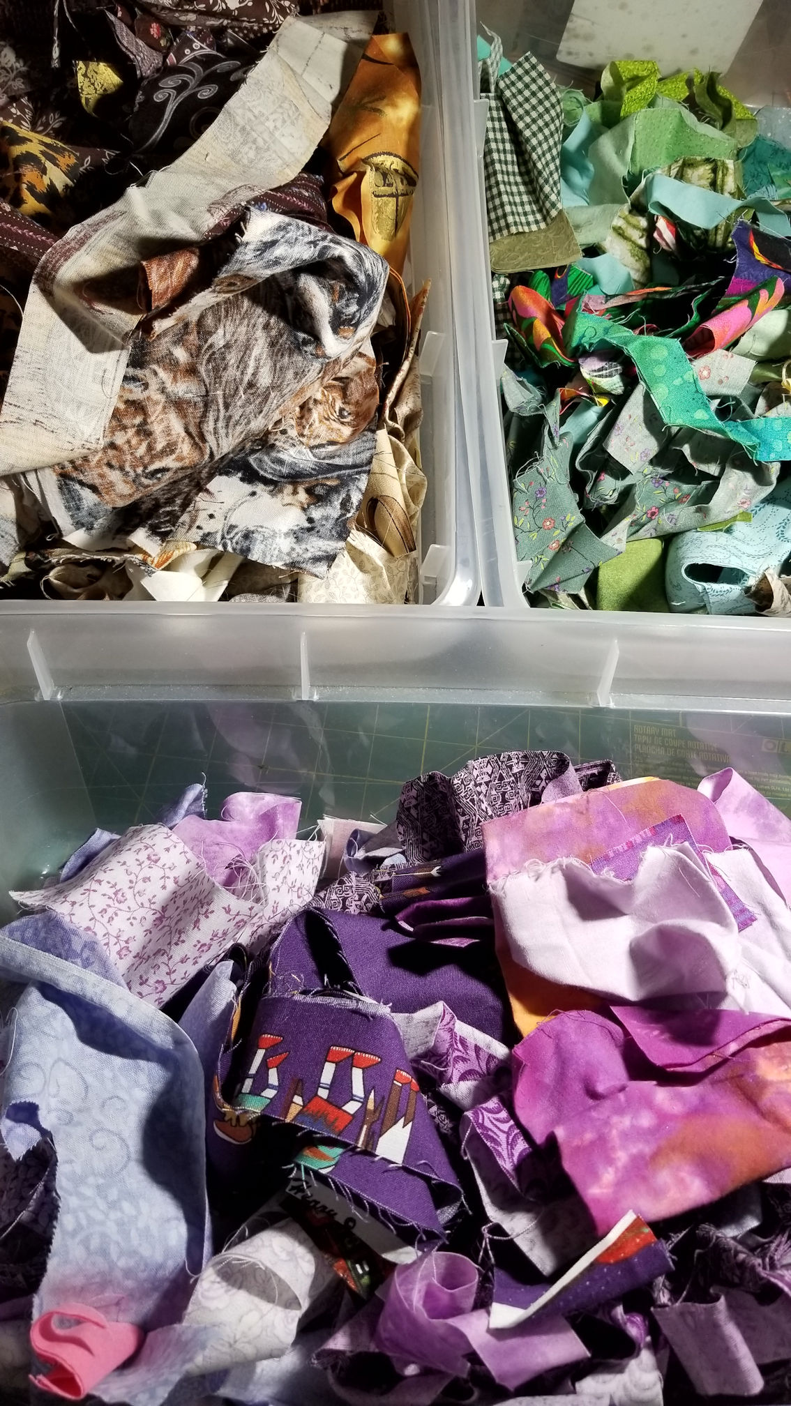 The Grateful Stitcher Foam Board Scrap Organizer