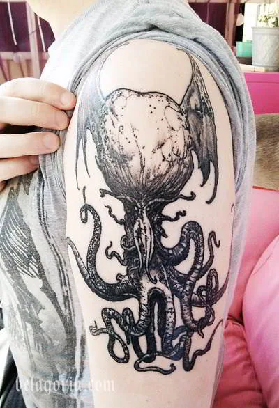 Foto de un tatuaje de Pulpo o Kraken