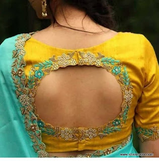 blouse back neck designs