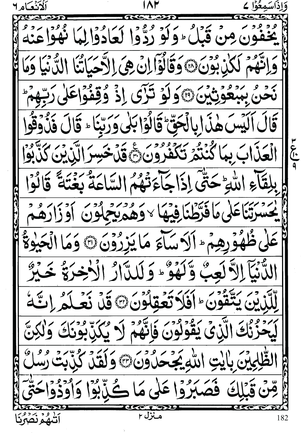 Quran Para 7 (Wa Iza Samiu) 7th Para Recite Online and PDF