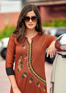 Sawan Creation Dani Vol 7 Reyon Kurtis With Palazzo Collection 