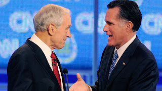 Ron Paul and Mitt Romney 
