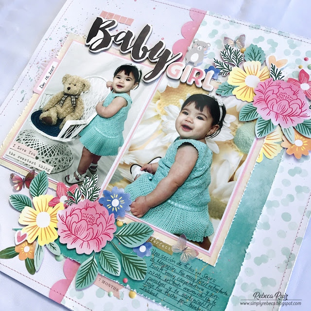 Sweet Baby Girl Layout - Simply Rebeca