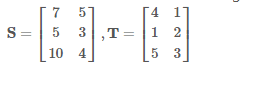 contoh soal Matriks pengurangan