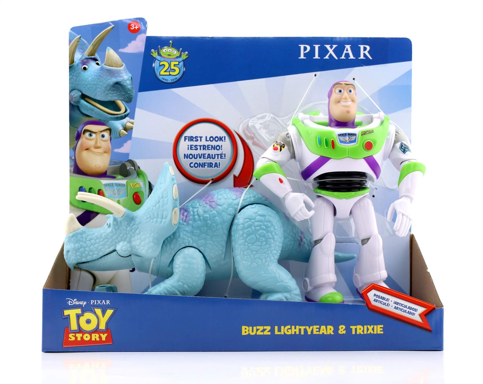 Disney Toy Story Buzz Lightyear & Trixie beweglich 19 cm Action Figur NEU Mattel 