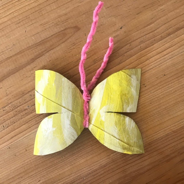 Make Easy Tissue Paper Butterflies Crafts with Kids - Made with HAPPY