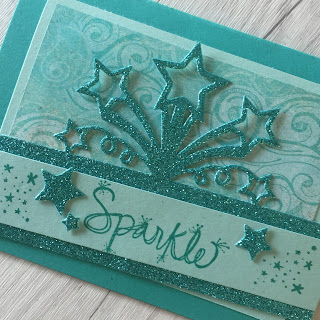 Sparkle Love and Star Blas Edgelit Die from Stampin' Up!