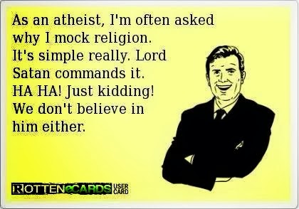 why I mock religion