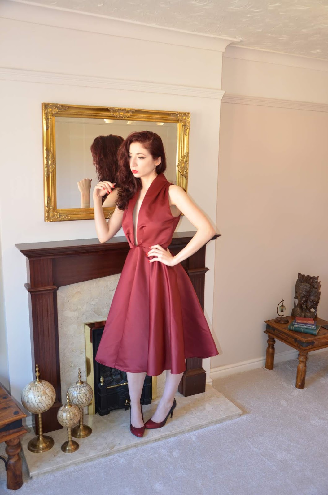 Red Cocktail Dress (Vogue 9343)