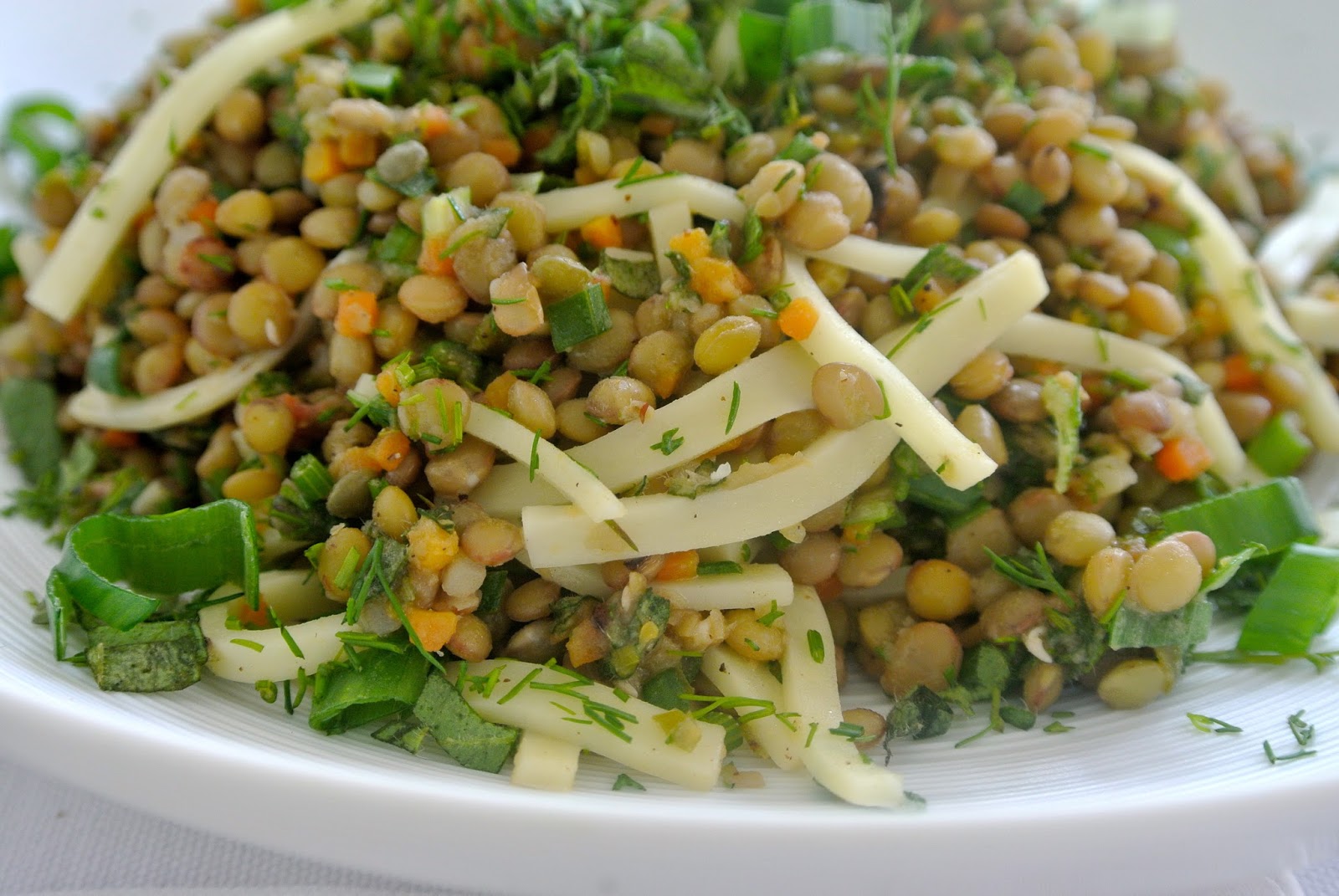 Bonjour Alsace: Alb-Linsen-Salat mit Kräutern und Käse
