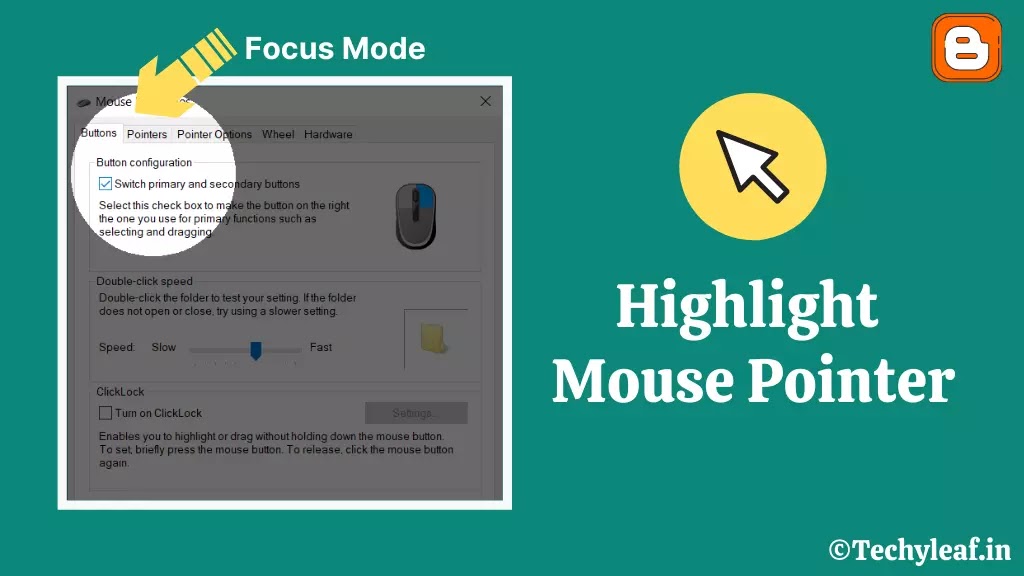 How to enable cursor highlight in windows? way) - Techyleaf
