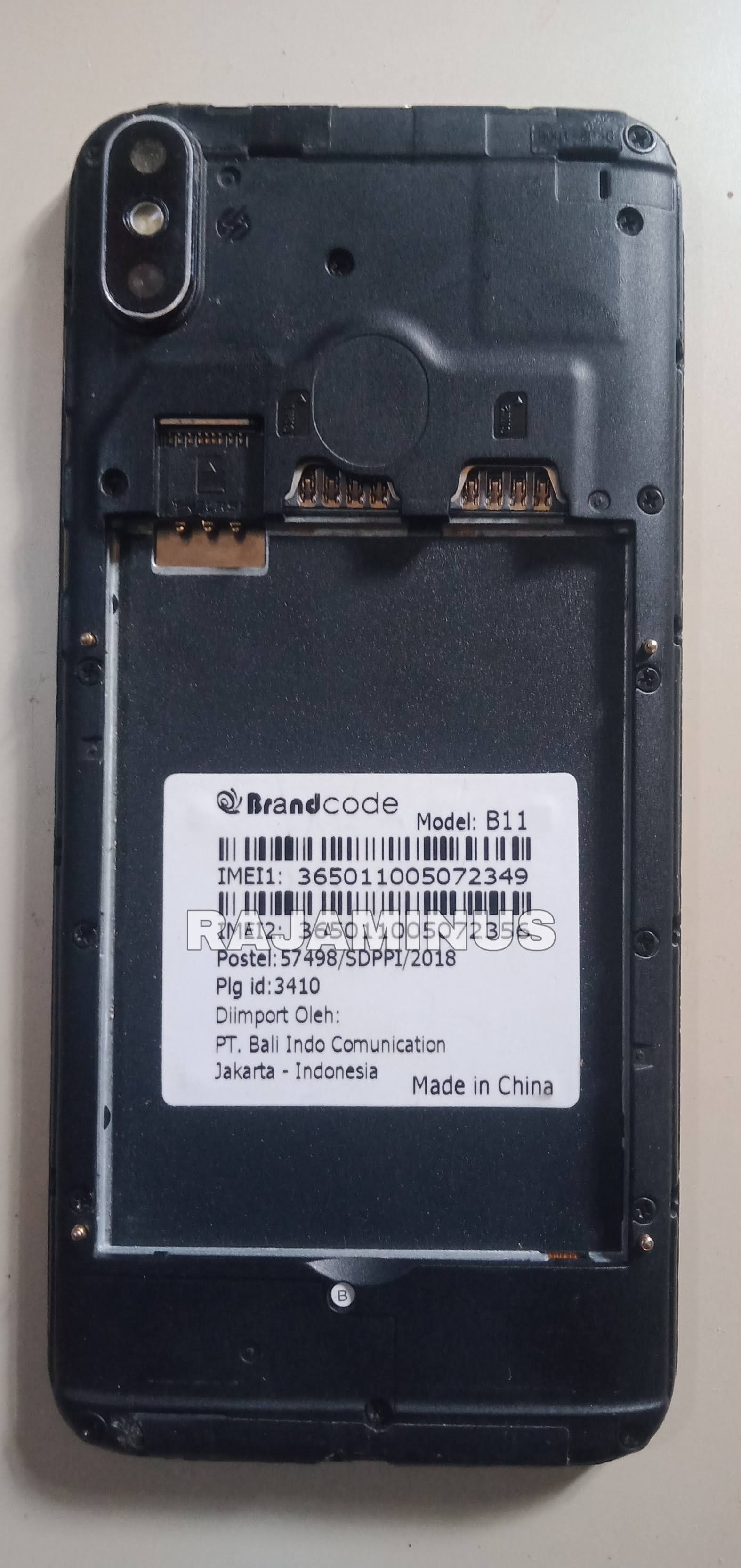 FIRMWARE BRANDCODE B11 V1.0 MT6580 RAJAMINUS