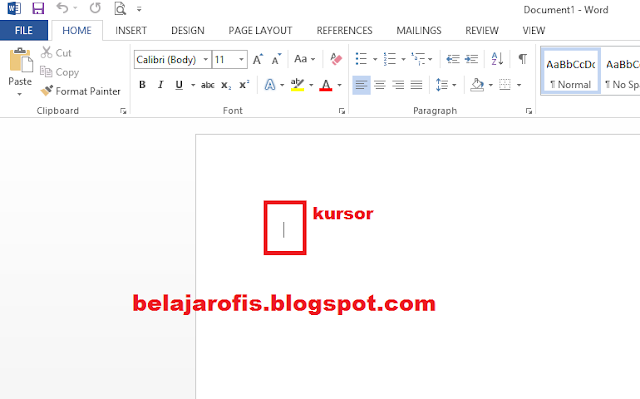 Cara Mudah Menyisipkan Gambar/Picture Pada Microsoft Word 2013