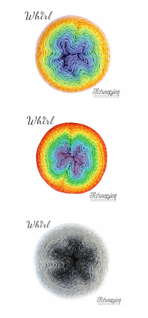 Scheepjes Whirl combination ideas for the Lightfall Blanket Crochet Pattern by Susan Carlson of Felted Button