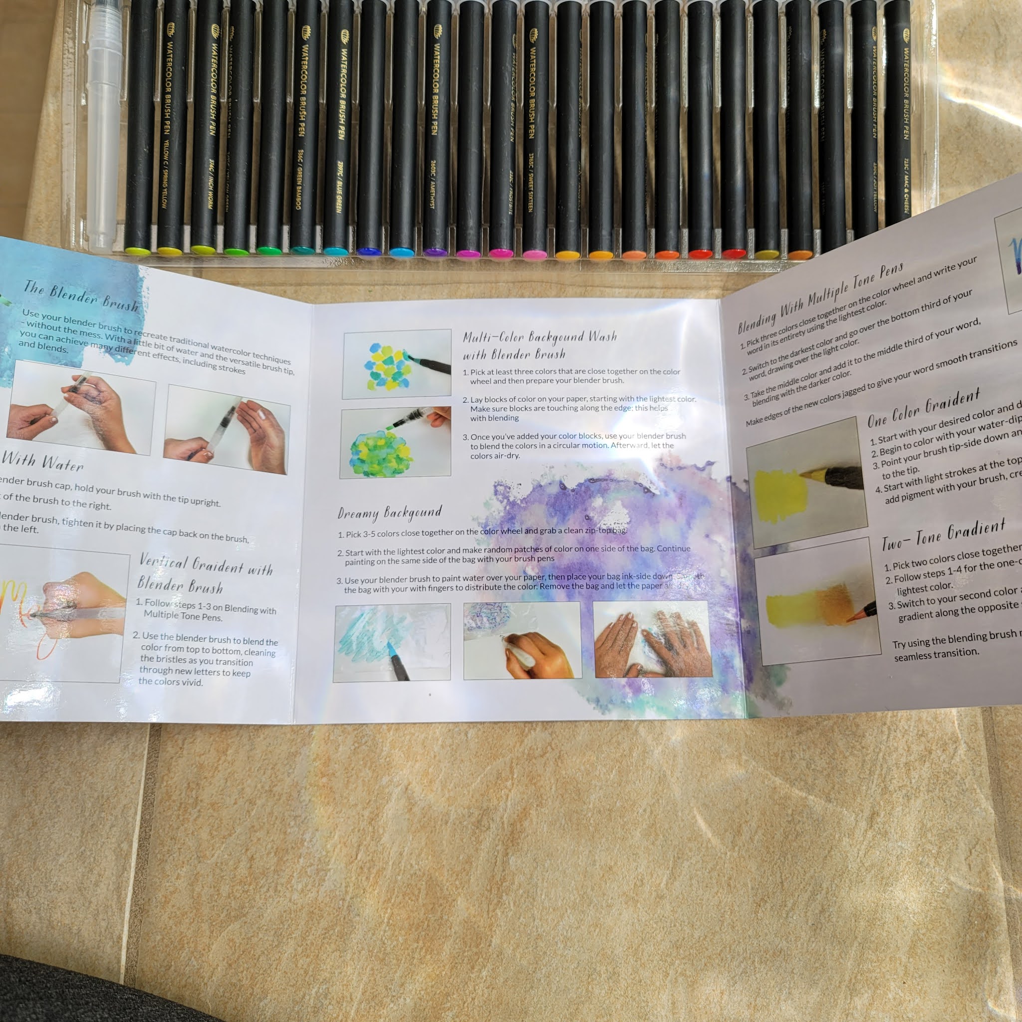  Gift Box : 48 Premium Watercolor Brush Pens, Highly