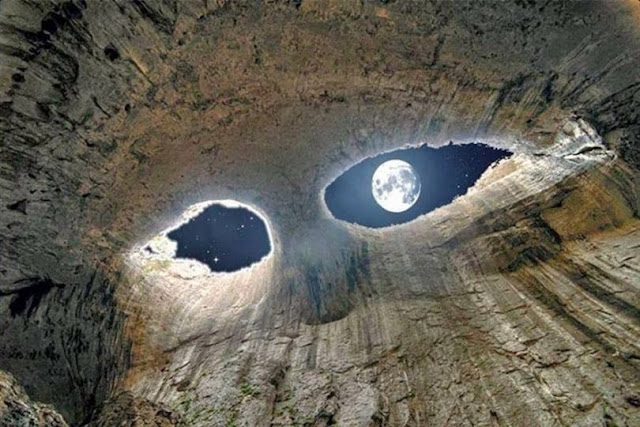 Prohodna गुफा, बुल्गारिया को "भगवान की आंखें "