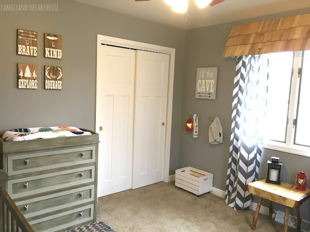 Rustic Woodland Creature Nursery Reveal - www.familyandthelakehouse.com