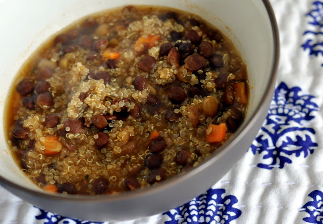 Nature's Earthly Choice - Easy Quinoa Lentil Soup - Photo by Taste As You Go