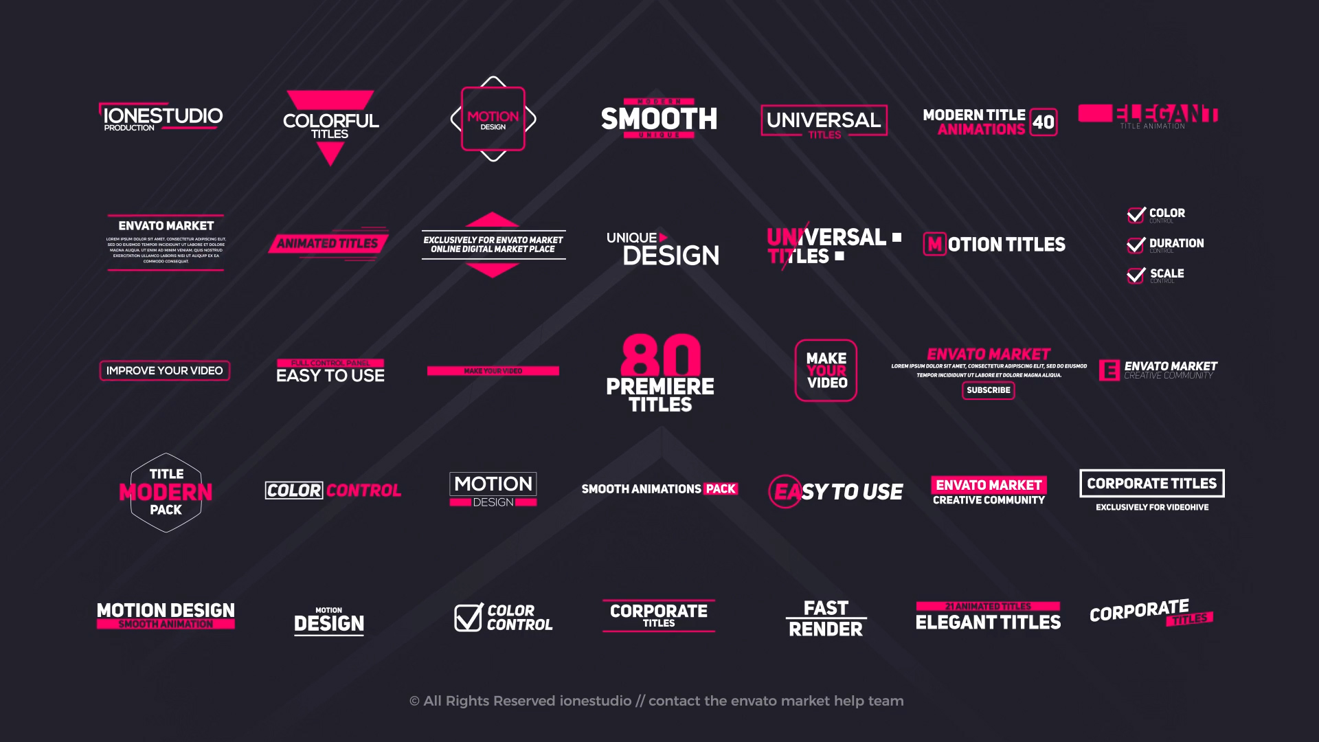 винтажная лента для надписи. Videohive titles. Stylish titles. бланк для раскадровок. Titles templates for premiere pro.