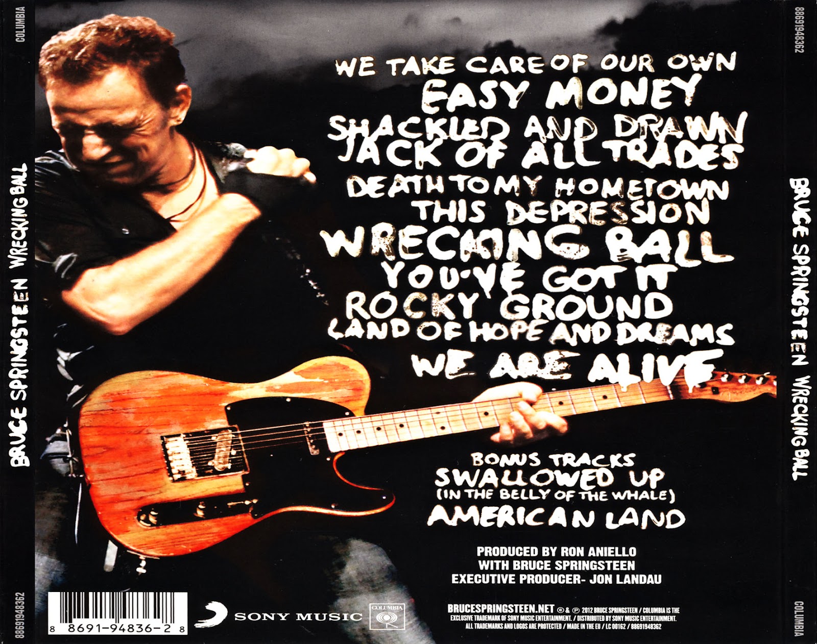 Classic Rock Covers Database Bruce Springsteen Wrecking Ball