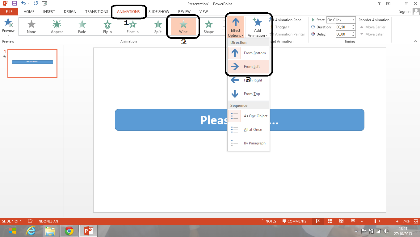 Membuat animasi loading di powerpoint | Belajar PowerPoint