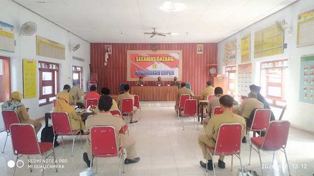 Danramil 23/Ceper Hadiri Rakor Penentuan Desa Siaga Antisipasi Covid-19     