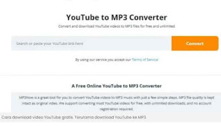 GRATIS Cara Download YouTube ke MP3 atau YouTube MP3