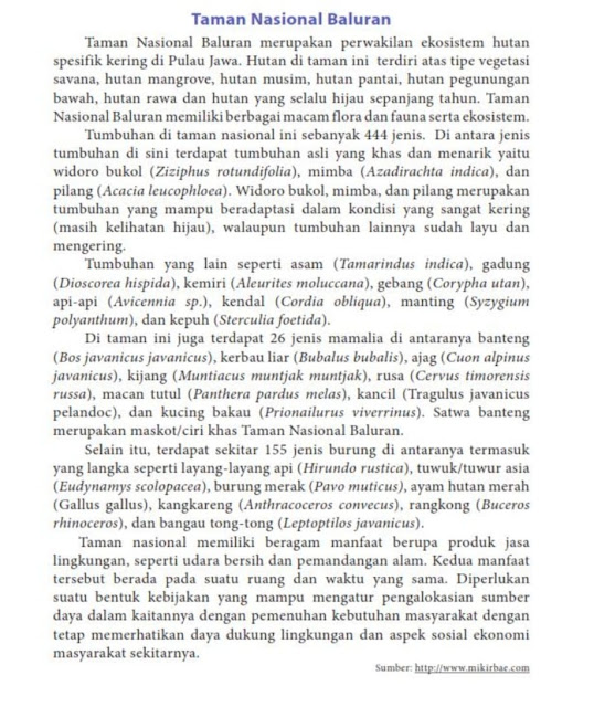 Contoh Kalimat Simpleks dan Kompleks pada Teks Taman