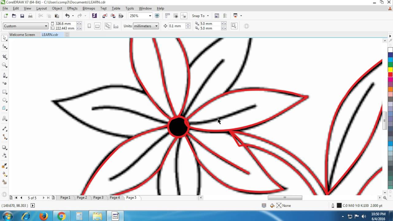 CorelDRAW Pen Tools پښتون استاذ PAKHTOON USTAZ