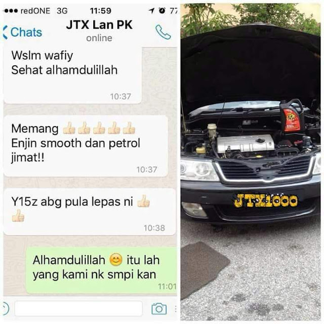 JTX - JTX1000 Proton Waja Smooth Dan Jimat Petrol