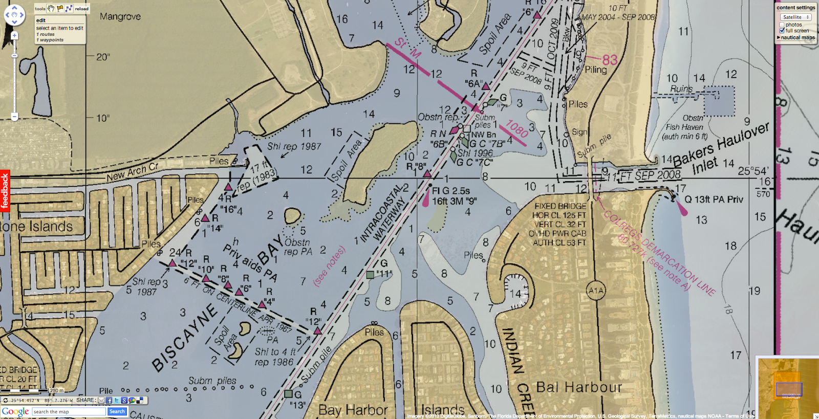 Intracoastal Waterway Nautical Charts