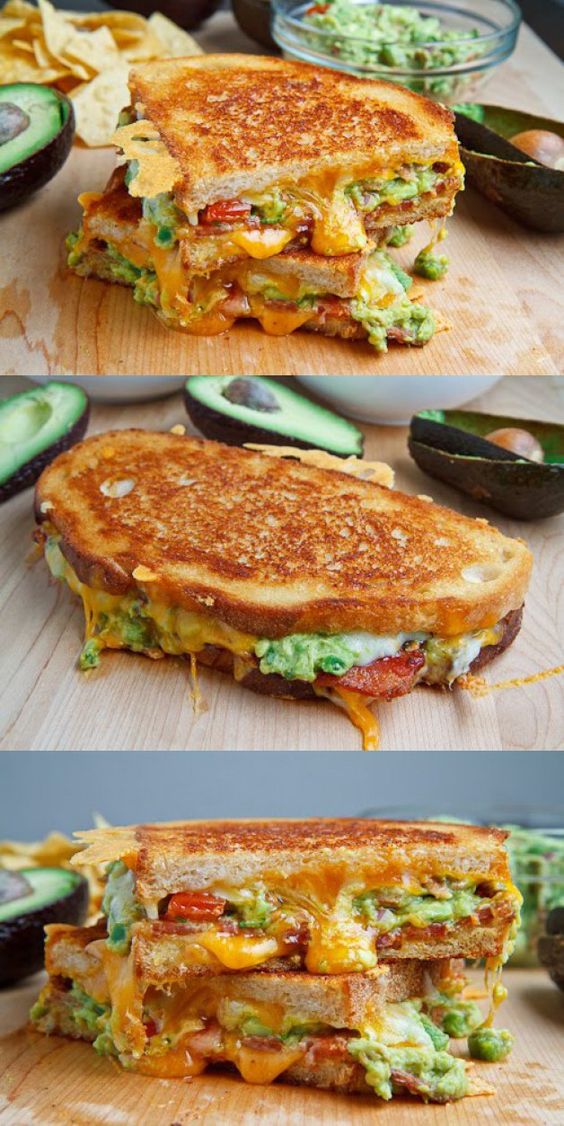 Bacon Guacamole Grilled Cheese Sandwich Mom Food