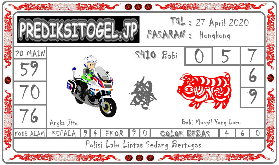 Prediksi Togel Hongkong Senin 27 April 2020 Prediksitogel Jp